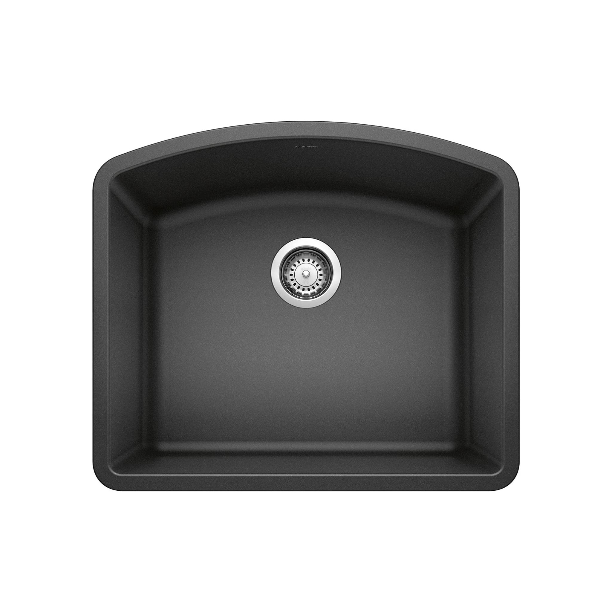 Blanco Diamond Single Bowl SILGRANIT Kitchen Sink - Premium 33% Granite Composite Undermount Sink for Modern Kitchens | Durable & Scratch-Resistant | Perfect for Cooking, Washing Dishes & Food Prep
