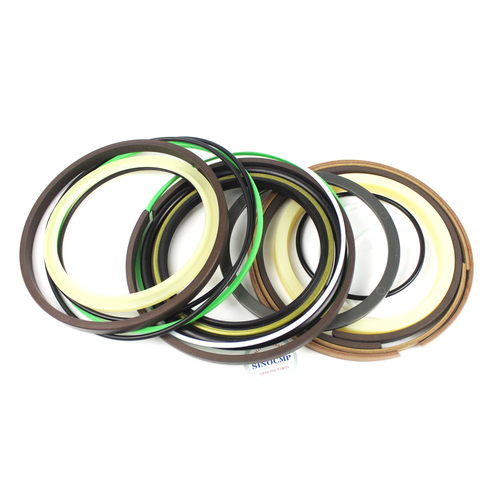 Komatsu PC160-7 PC160LC-7 Excavator Hydraulic Cylinder Repair Seal Kit - SINOCMP Replacement Seals for Bucket Cylinder, 3 Month Warranty - Ideal for Construction Equipment Maintenance & DIY Repairs