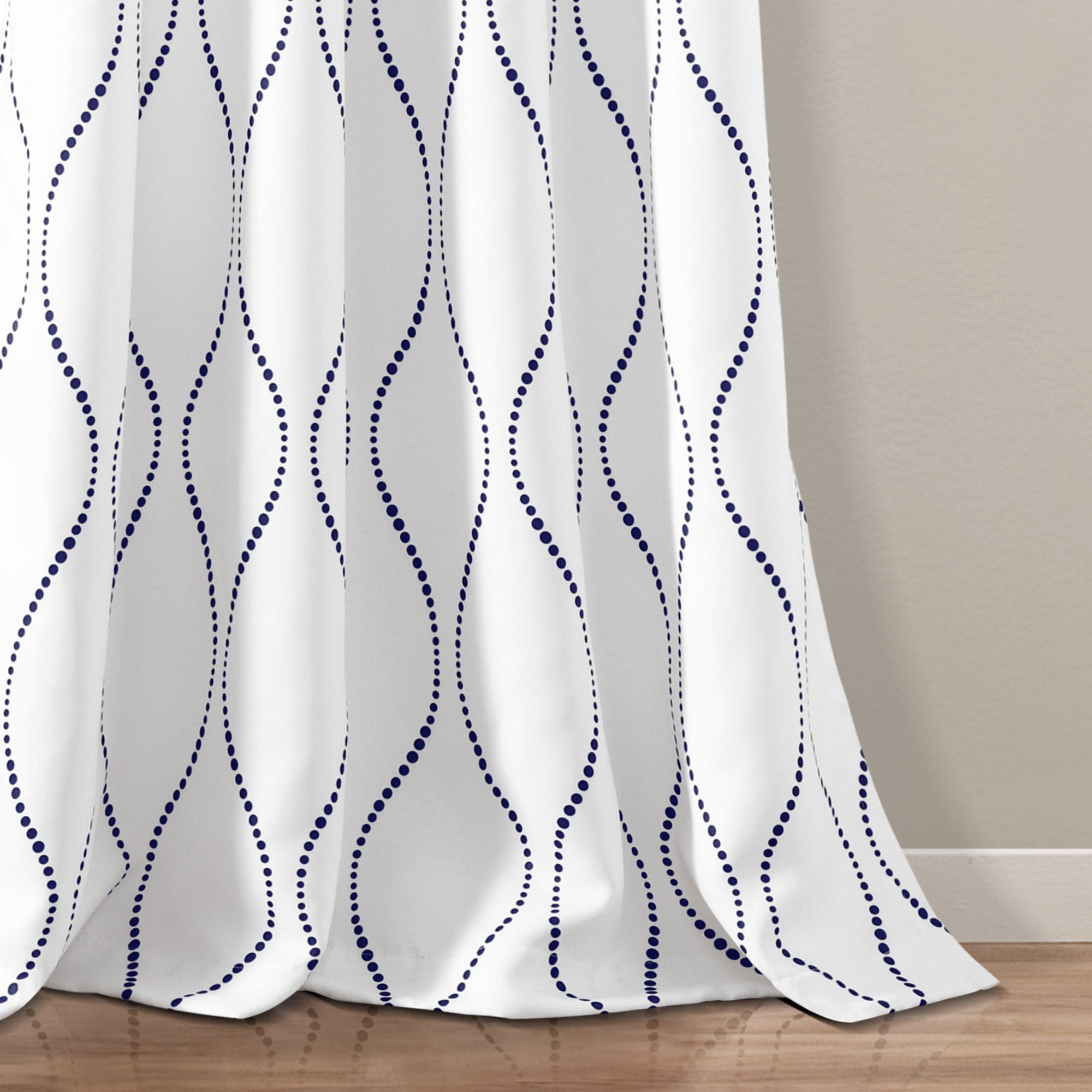 Swirl Light Filtering Window Curtains - Blackout Sheer Drapes for Living Room & Bedroom - Soft Sunlight Diffusion & Privacy Protection
