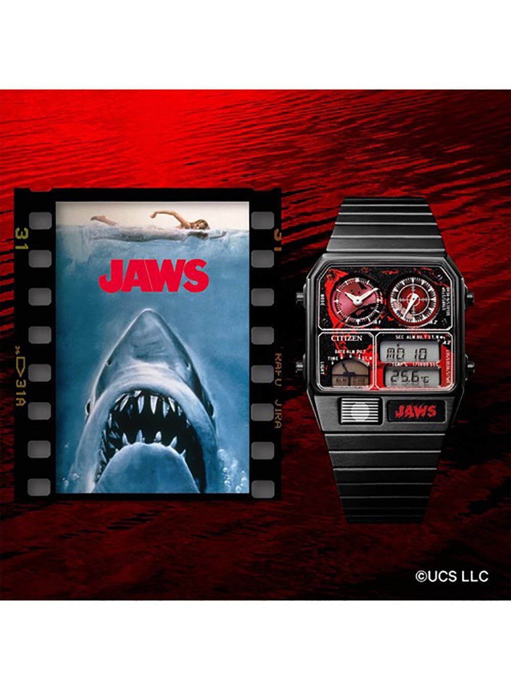 UNIVERSAL × CITIZEN Collection Record Label ANA Digi Temp Japan Movement Limited Edition JDM Watch - Perfect for Collectors & Vintage Watch Enthusiasts
