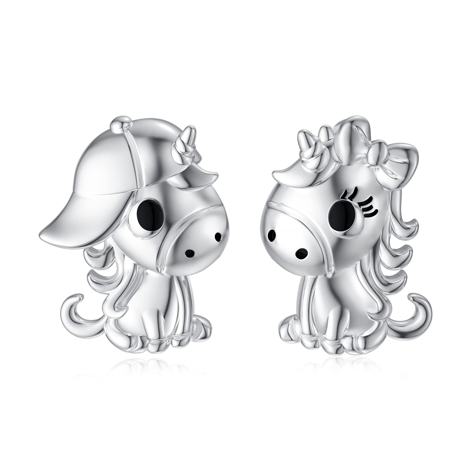 ROMANTICWORK Sterling Silver Animal Earrings - Cute Stud Earrings for Women & Girls | Perfect Birthday Gift for Daughter, Best Friend | Ideal for Casual Wear, Date Nights & Special Occasions