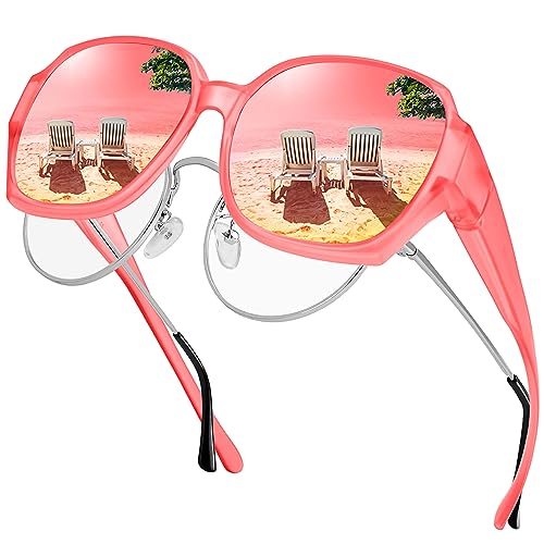 A19 Matte Red Frame/Pink Mirrored Lens