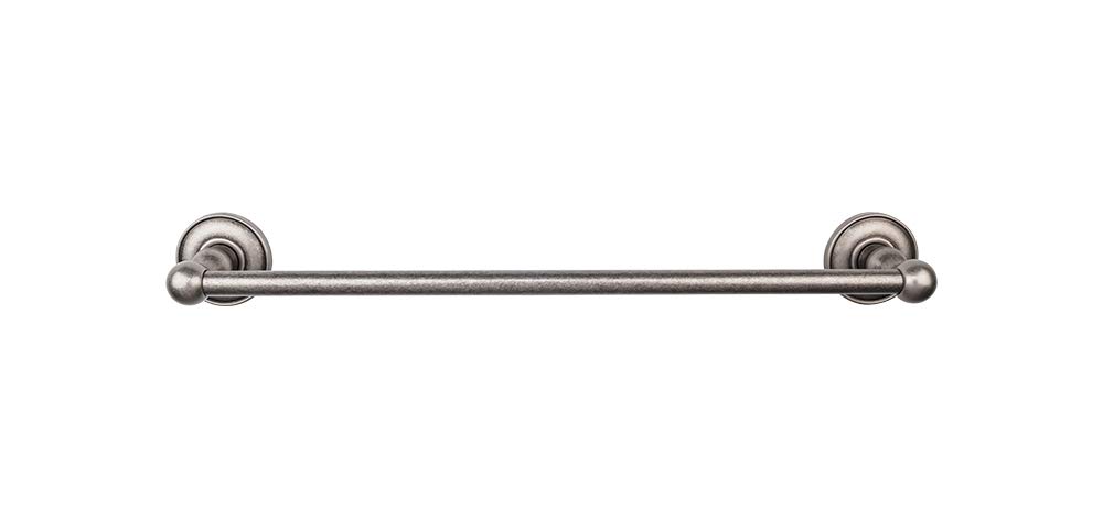 Top Knobs Bath Double Towel Rod - Oil Rubbed Bronze Finish with Plain Back Plate - Perfect for Bathroom Towel Organization & Spa-Style Decor