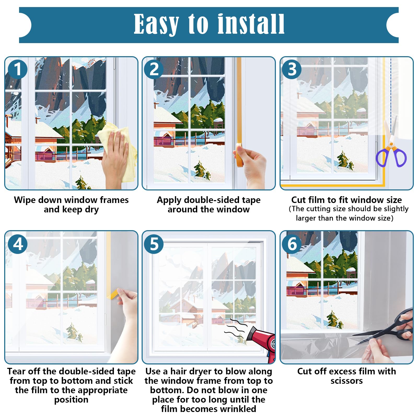 **Thermal Insulation Window Film Kit - 63