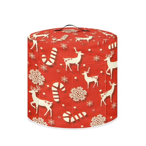 Christmas Deer Print Red