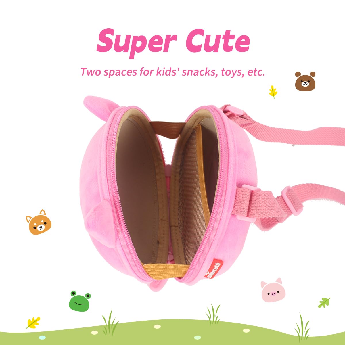 Adorable 3D Cartoon Pig Crossbody Bag for Girls - Cute Pig Coin Purse for Toddlers & Kids | Perfect for School, Parties & Everyday Use