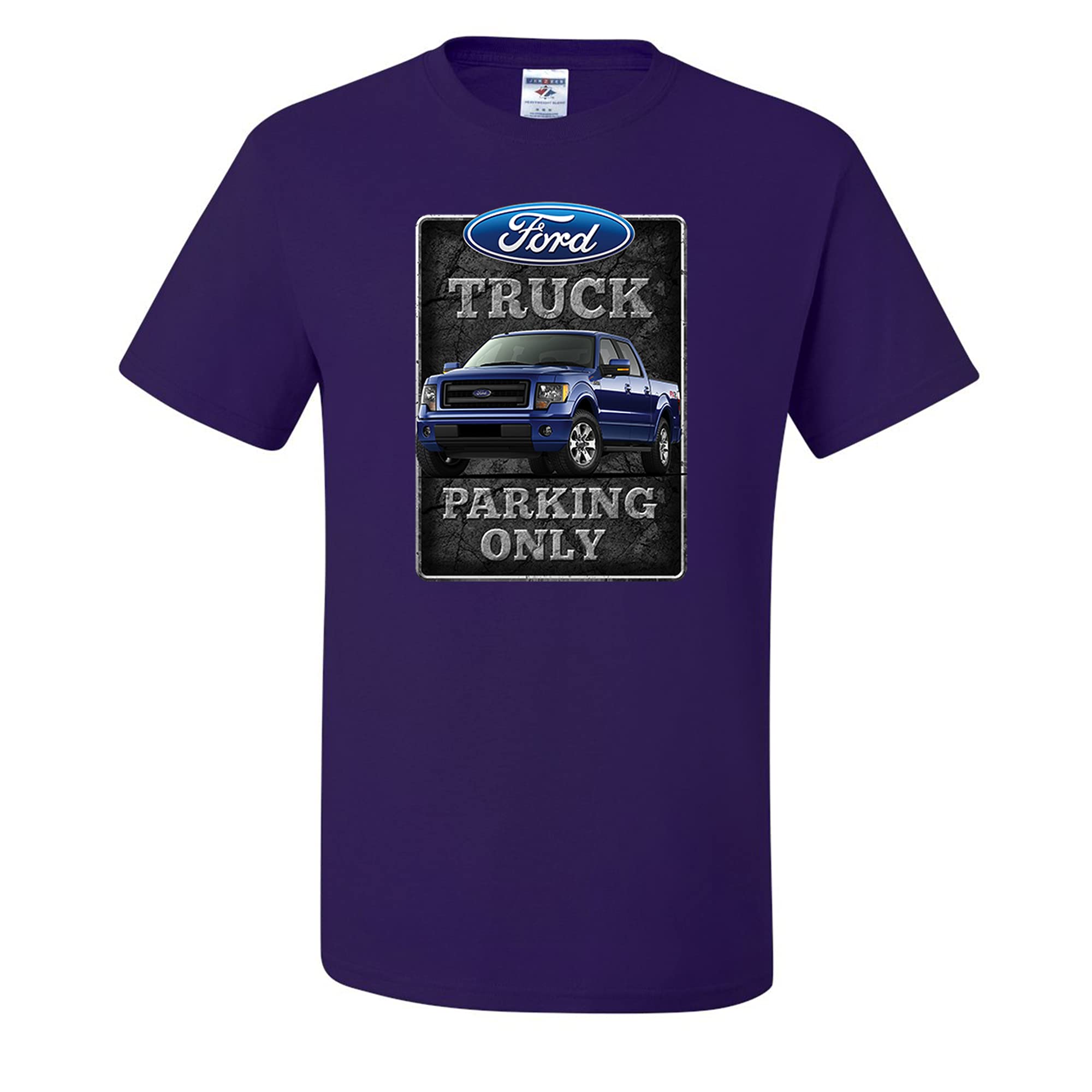 Official Ford F-150 Truck Parking Only Sign T-Shirt - Licensed Men's Gift for Ford Truck Owners - Perfect for Car Enthusiasts & Garage Decor