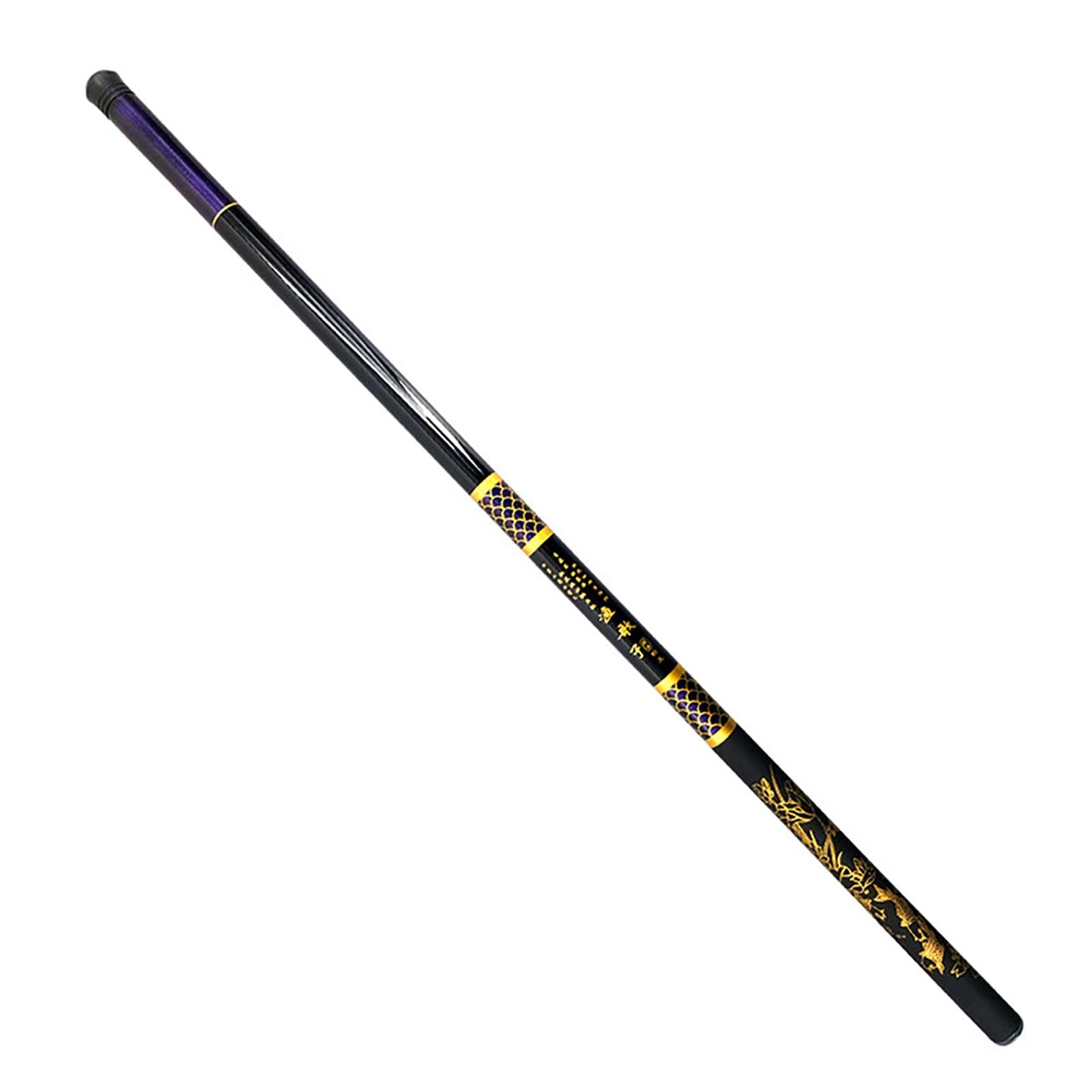 Portable Carbon Fiber Telescopic Fishing Rod - Ultralight Travel Fishing Pole for Trout, Coastal & Stream Fishing | Compact Telescopic Design for Hiking, Camping & Backpacking Trips