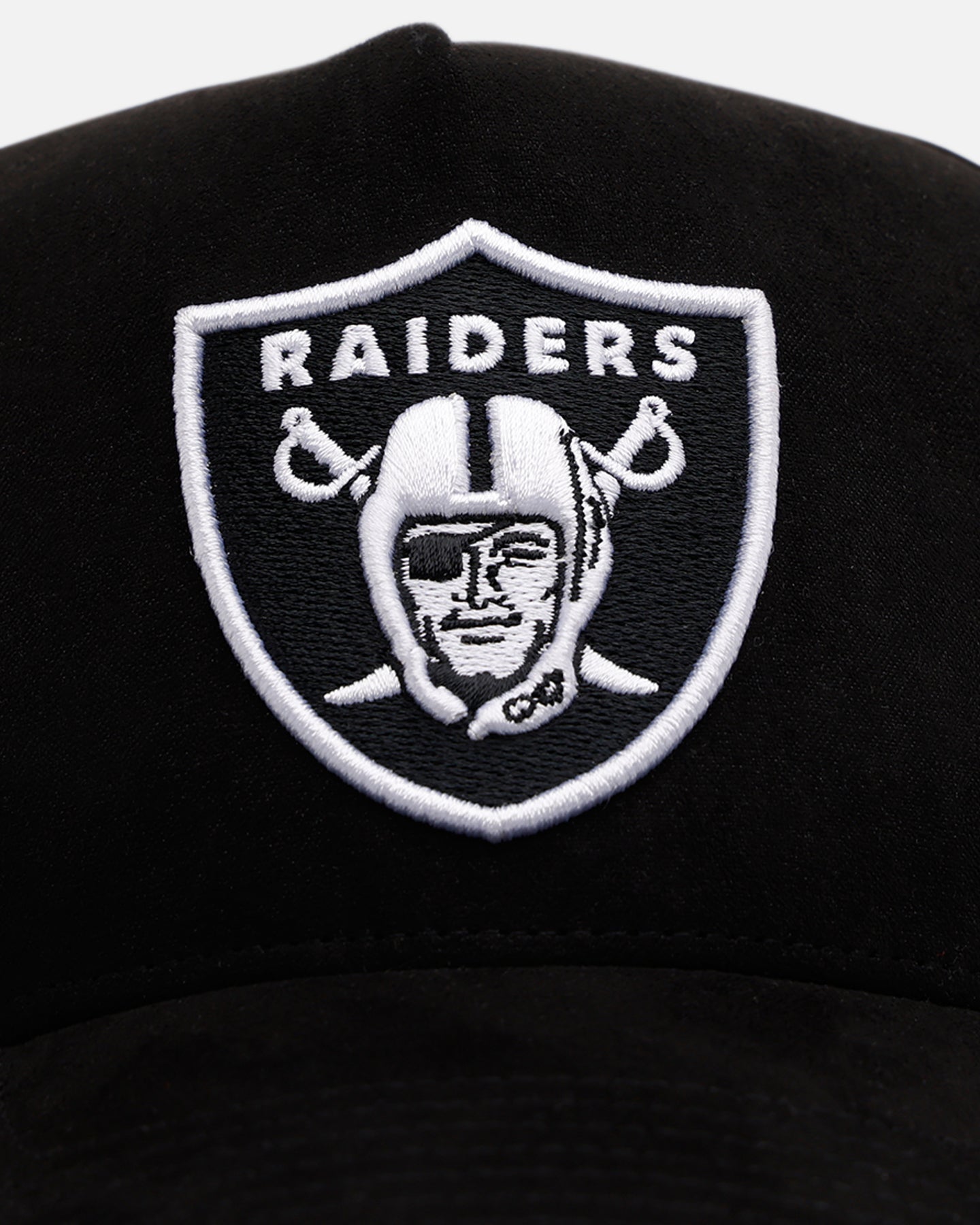 47 Brand Las Vegas Raiders 'Ultrasuede' 47 MVP Strapback Snapback Hat - Black/White Adjustable Baseball Cap for Men & Women - Perfect for NFL Games, Tailgating, and Sports Fan Gifts