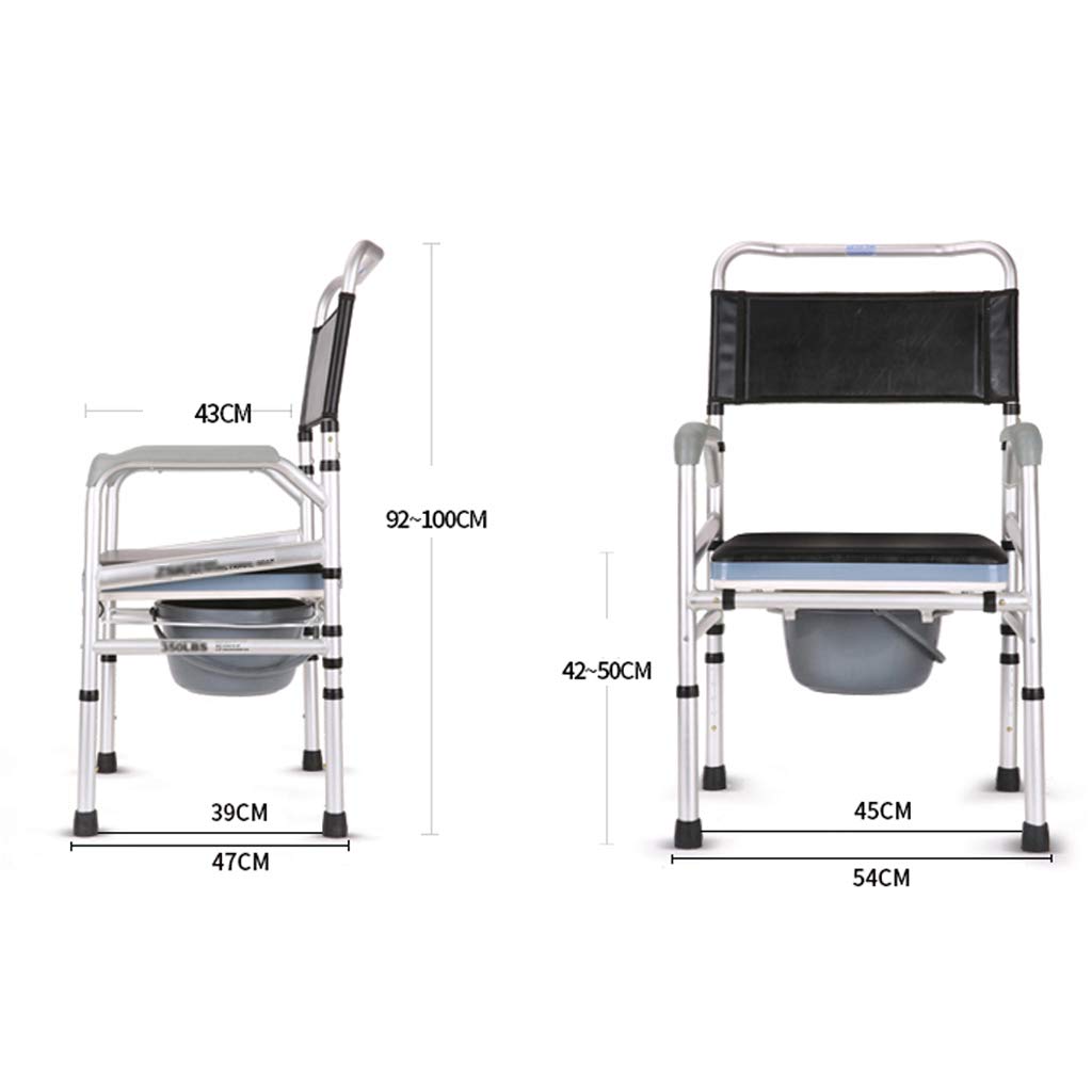 **Adjustable 3-in-1 Bath Toilet Chair Commode & Shower Seat with Non-Slip Handles & Bucket – Premium Padded Design for Seniors, Disabled & Pregnant Women – Ideal for Elderly Care, Post-Surgery & Mobility Assistance**