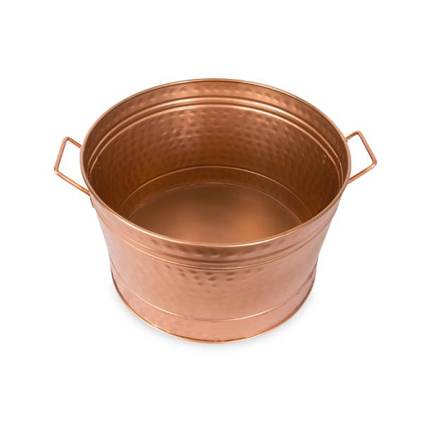 Hammered Copper Plated Bathtub - Vintage Style Freestanding Soaking Tub for Bathroom & Spa Relaxation