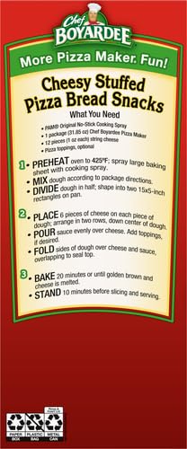 Chef Boyardee Cheese Pizza Maker Kit - 31.85 oz | Easy Homemade Pizza Maker for Kids & Family | Perfect for Birthday Parties, Sleepovers & Family Cooking Nights