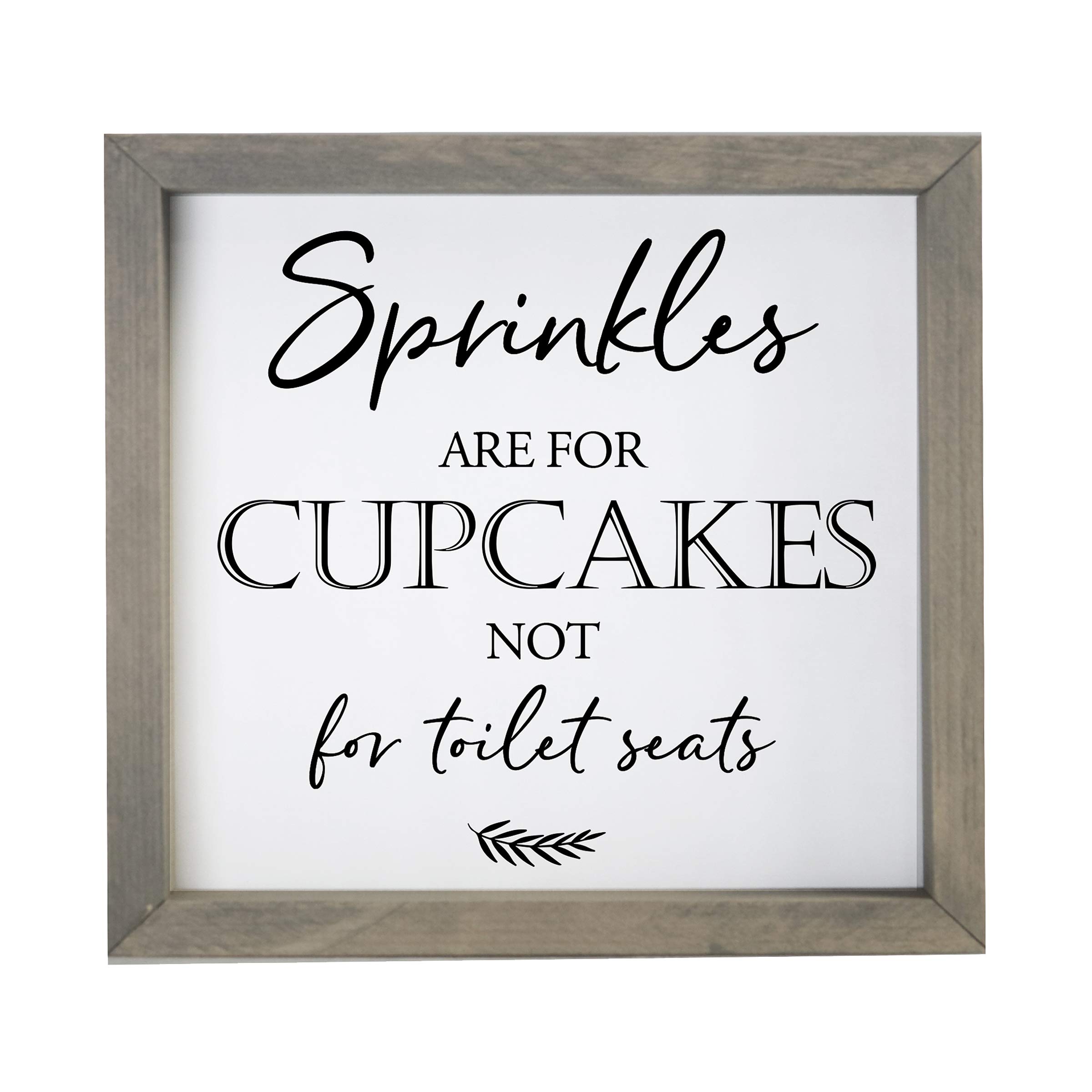 Farmhouse Bathroom Sign - Rustic Wooden Decor for Modern Homes - Funny Wall Art for Bathrooms