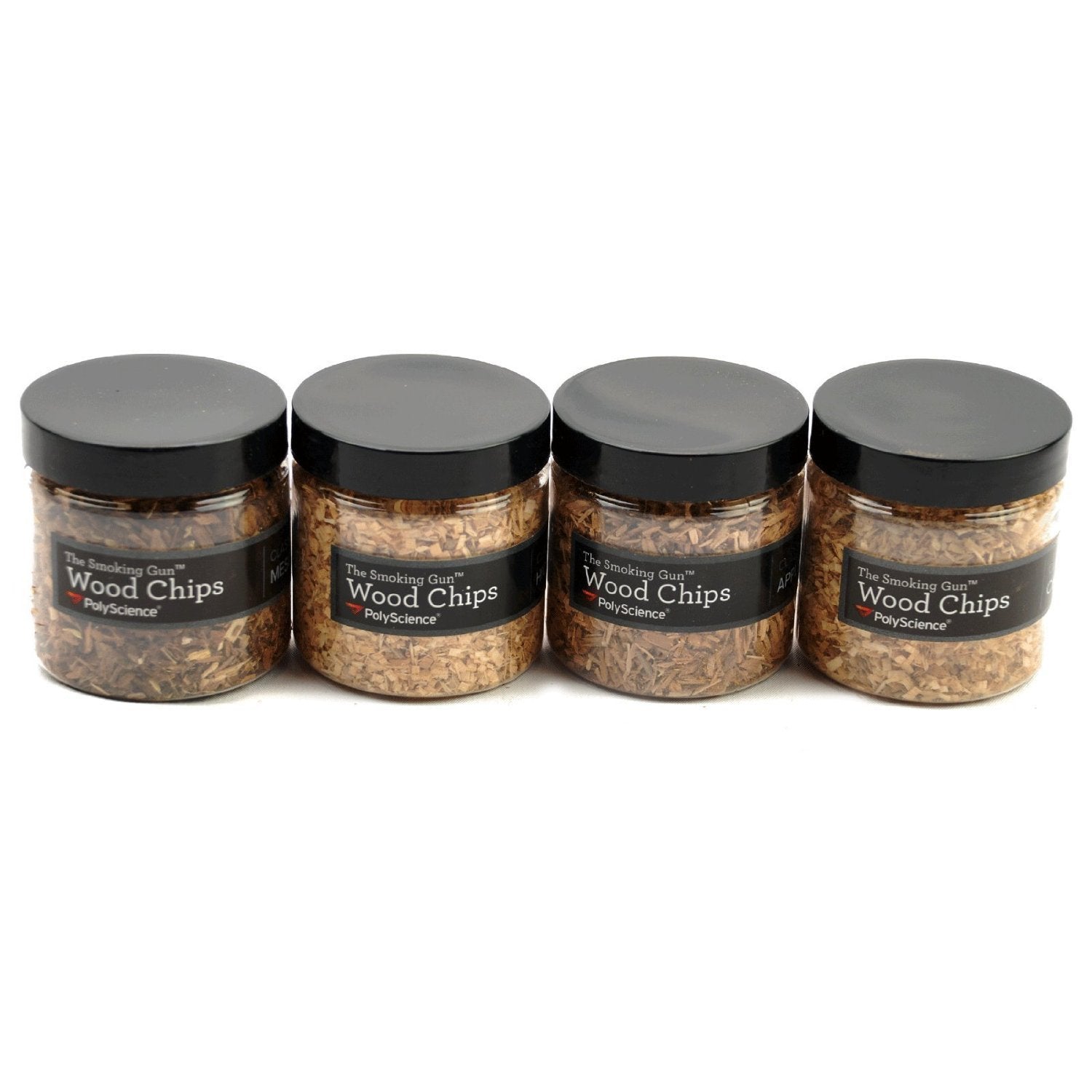 Premium Smoking Wood Chips Variety Pack - 100% Natural Hardwood Sawdust for BBQ, Grilling & Smoking (Apple, Hickory, Cherry, Maple) - Perfect for Backyard BBQs, Camping & Outdoor Cooking