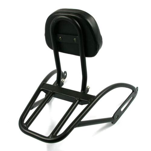 Harley Street 500 750 XG500 XG750 Motorcycle Passenger Backrest with Luggage Rack & Comfortable Sissy Bar Cushion Pad (2015-2016-2017 Models) - Perfect for Long Rides and Touring
