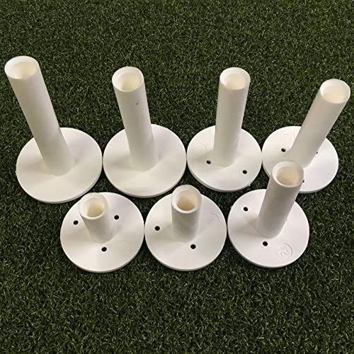 TrueShot Golf Rubber Tees - 7 Pack Assorted Sizes for Driving Range & Practice Mats | Durable Golf Accessories for Training & Outdoor Sports