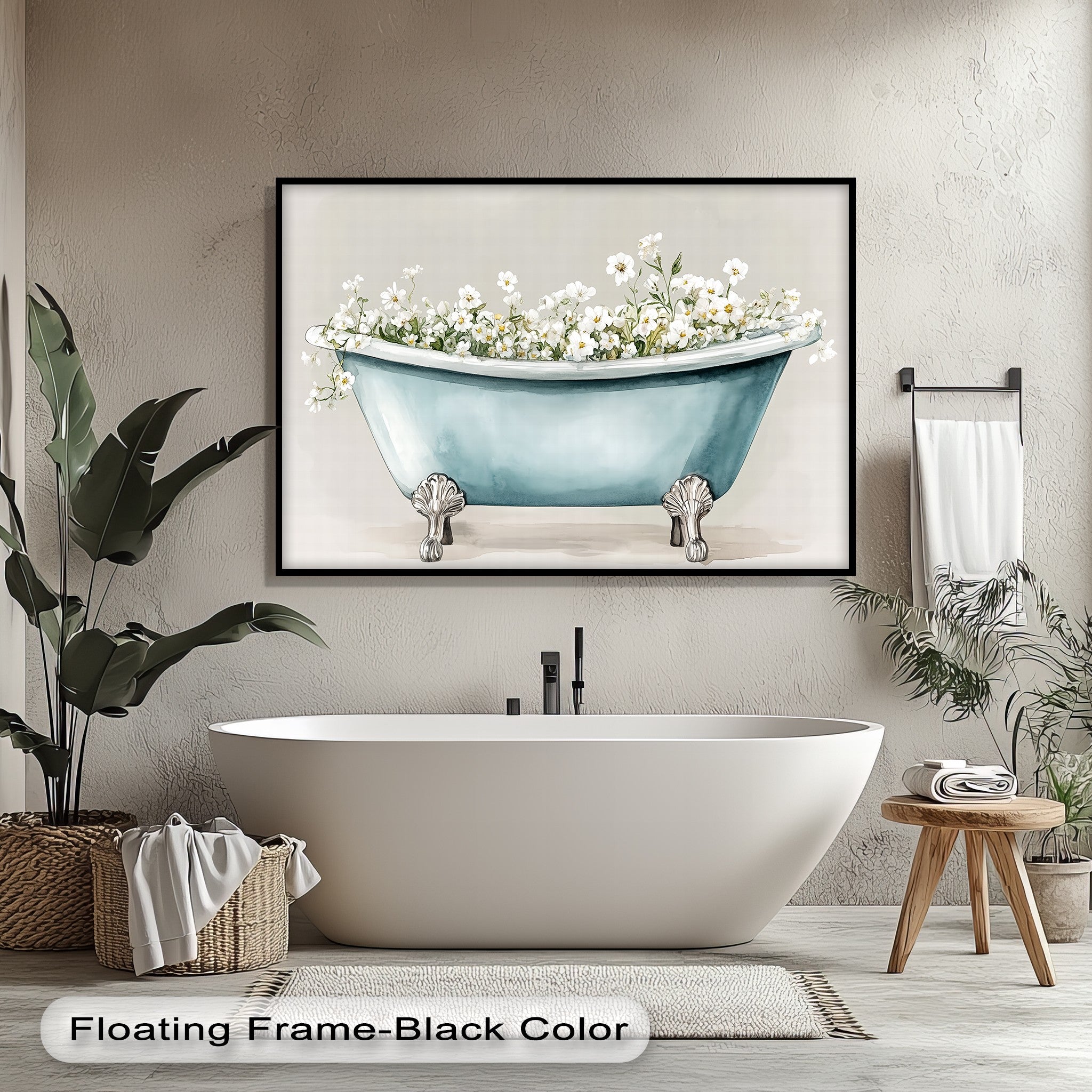 Blooming Bath - Soft Baby Bath Tub with White Flower Design, Gentle & Safe for Newborns | Perfect for Infant Bath Time, Nursery Decor & Baby Shower Gifts