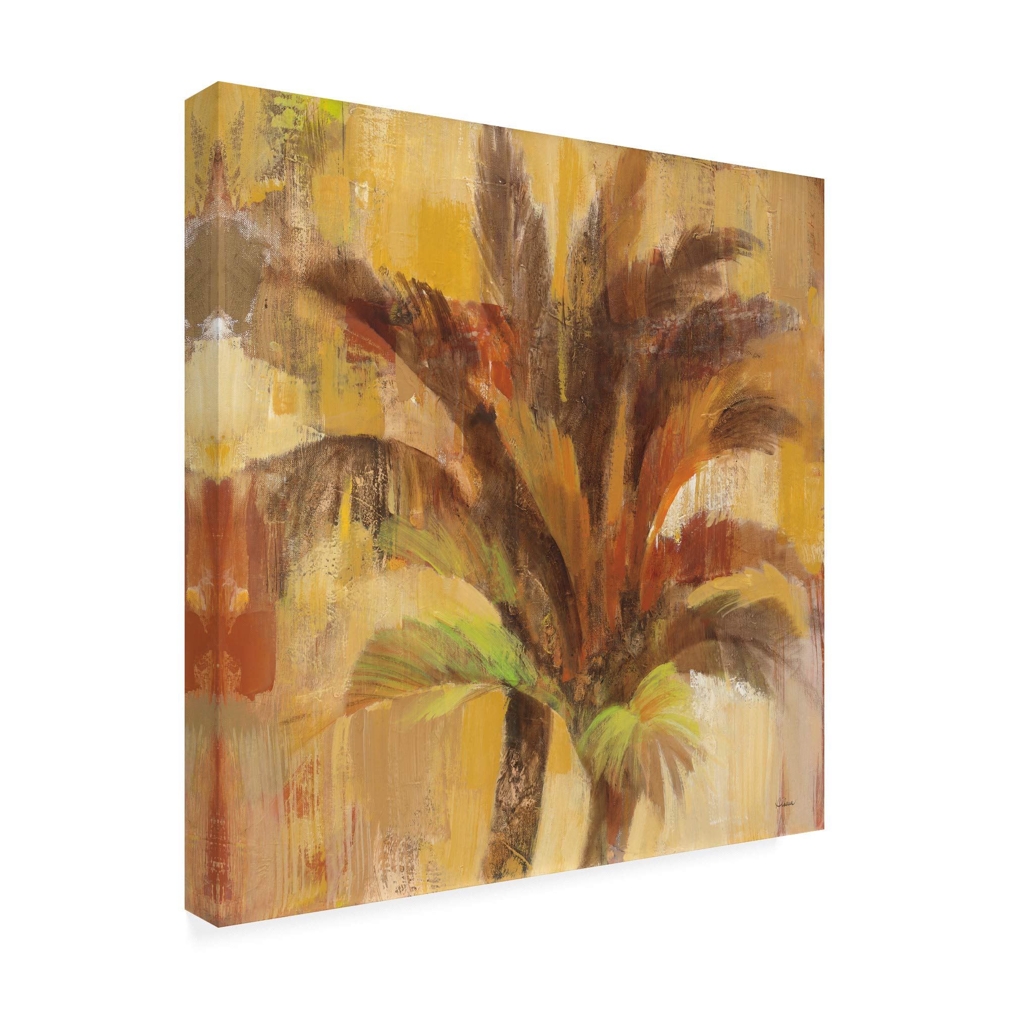 Trademark Fine Art - Albena Hristova Island Breeze II 18x18 Canvas Wall Art - Tropical Beach Decor for Living Room, Bedroom & Office
