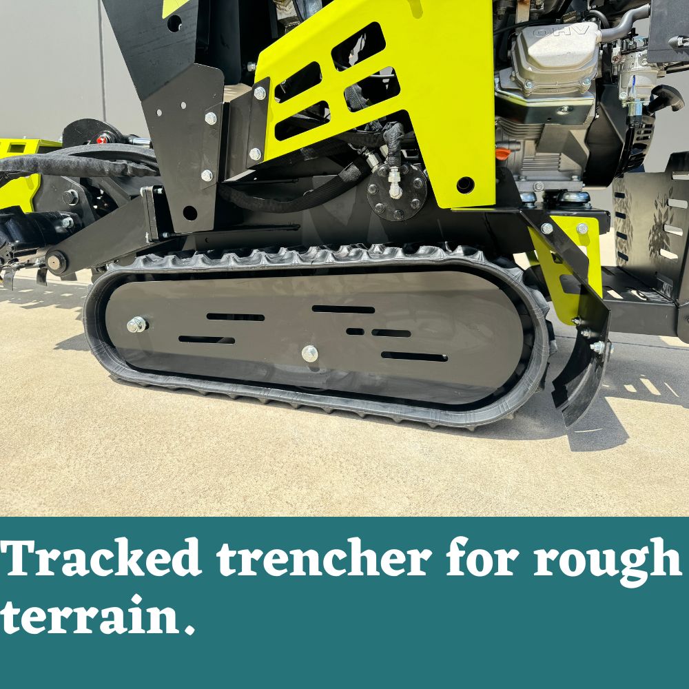 Forestwest 600MM Stand-On Trencher - 20HP Self-Propelled Ditch Digger BM699 - Perfect for Landscaping, Irrigation, and Utility Installation Projects