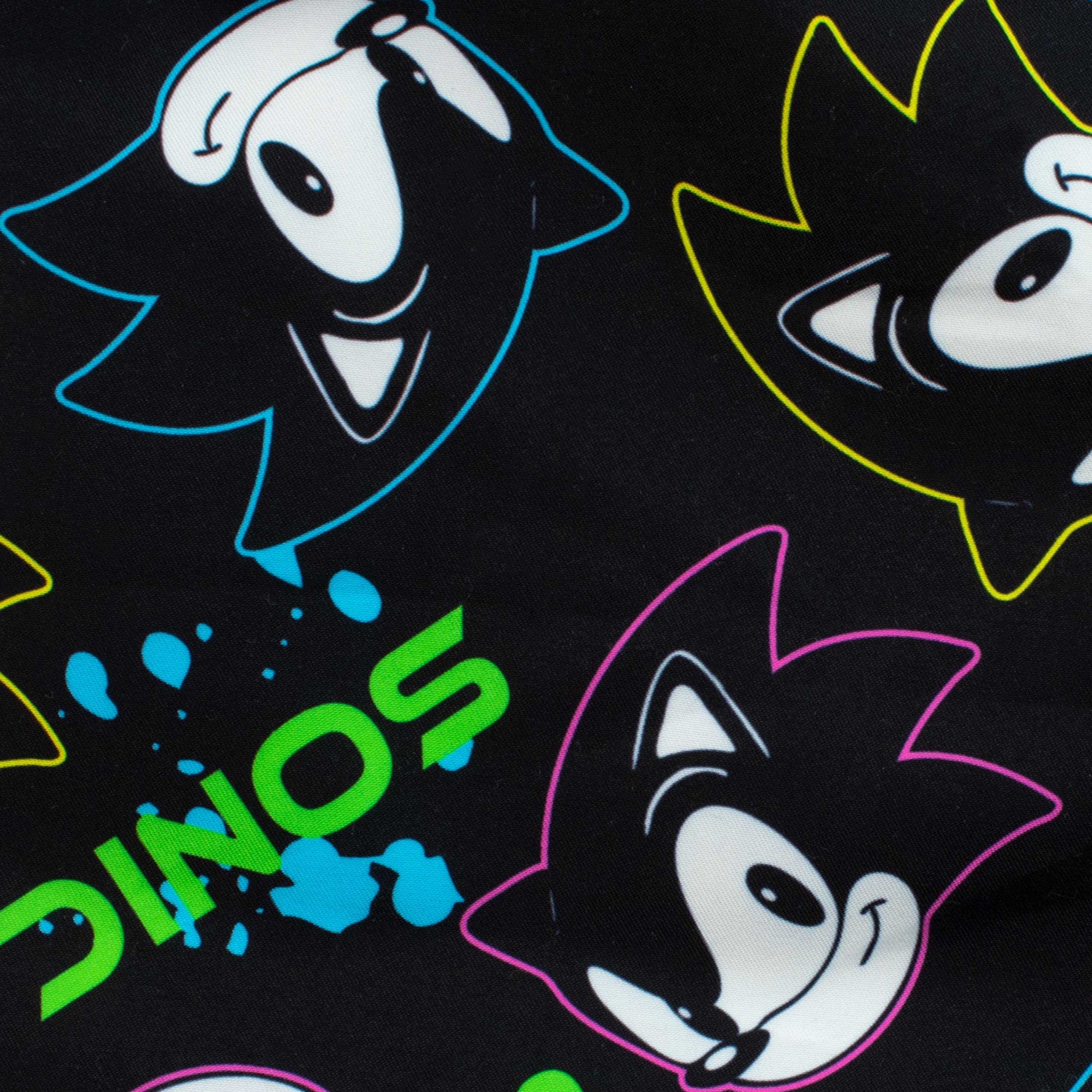 Sonic The Hedgehog Boys Swim Trunks - Kids Gaming Swimwear Black Size 8 | Pool Party, Beach Vacation & Summer Water Activities
