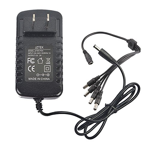 12V 2A Power adapter w/ 1-4 split power cable
