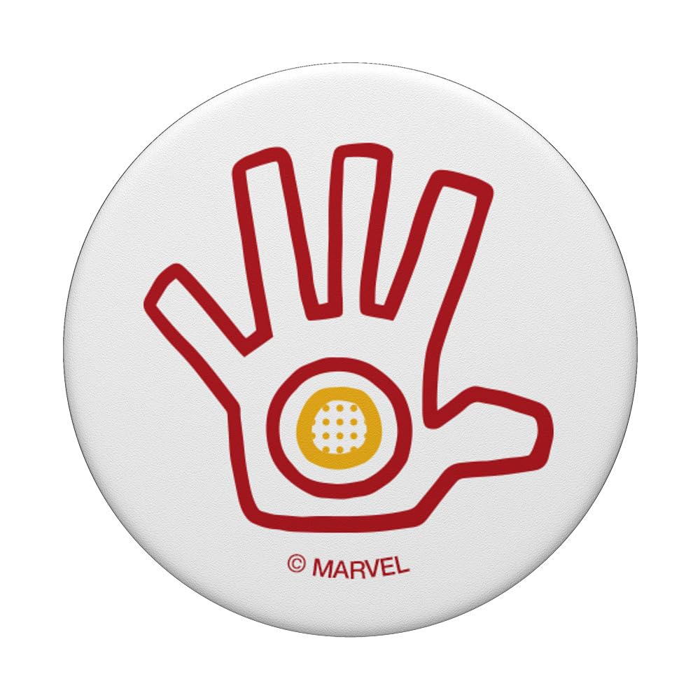 Marvel Iron Man Tony Stark Hand Drawing PopSockets Standard PopGrip - Swappable Phone Grip & Stand for iPhone, Samsung, Smartphones - Perfect for Fans, Gifts, and Everyday Use
