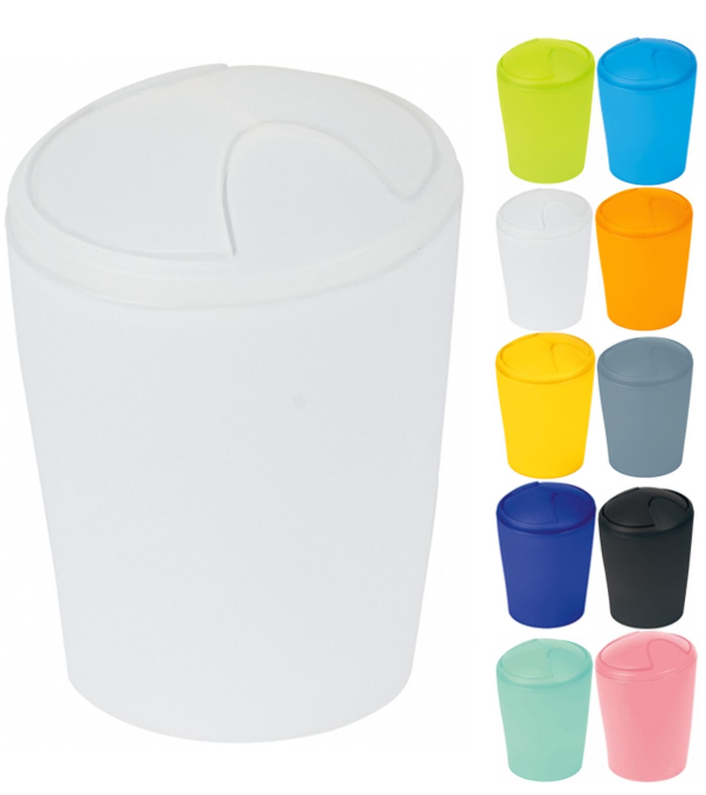 Frosty White Move Polypropylene Bin - Durable Storage Container for Home, Office & Garage Organization