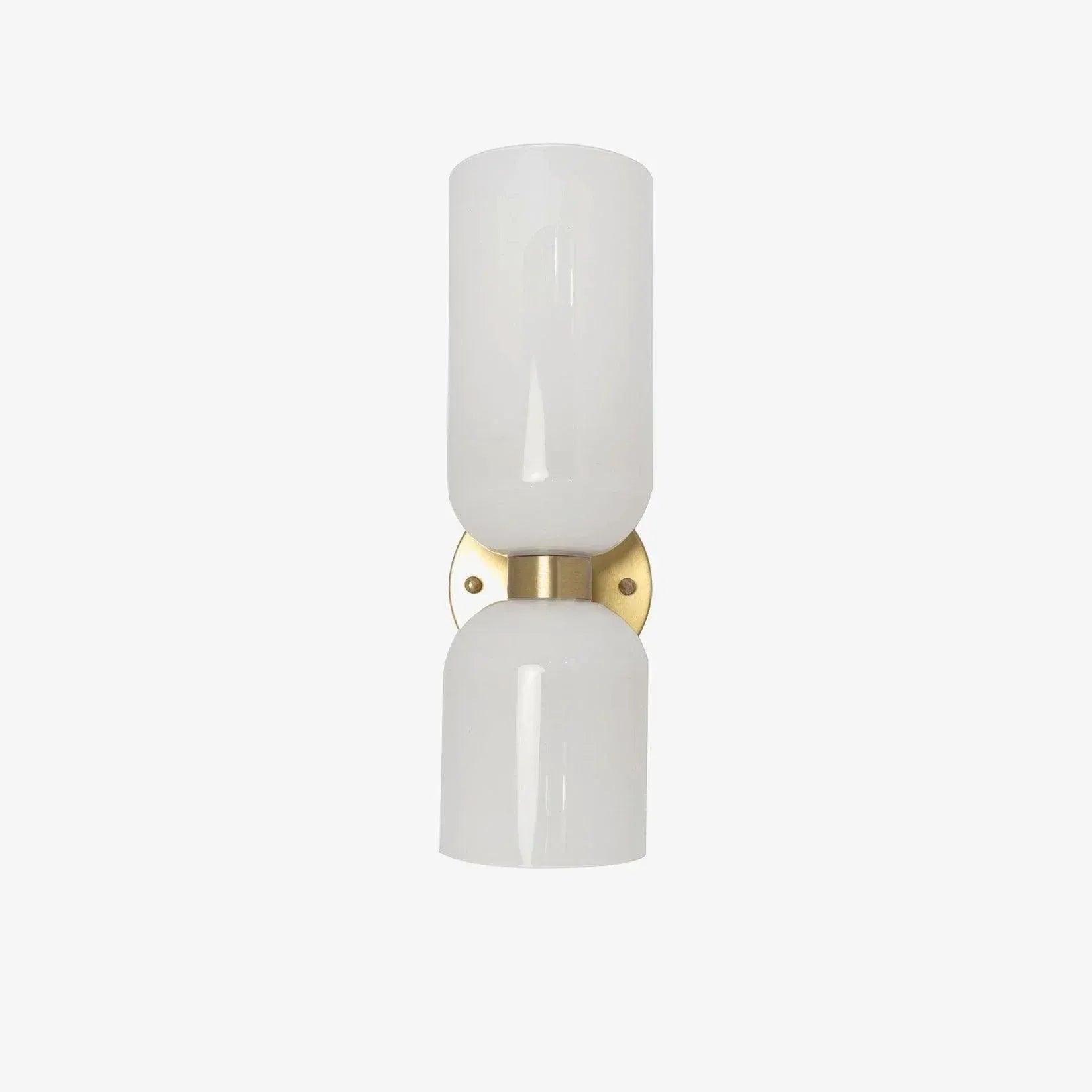 Double Head Glass Up and Down Wall Lights - Modern Adjustable LED Sconce for Bedroom, Living Room, and Hallway Lighting