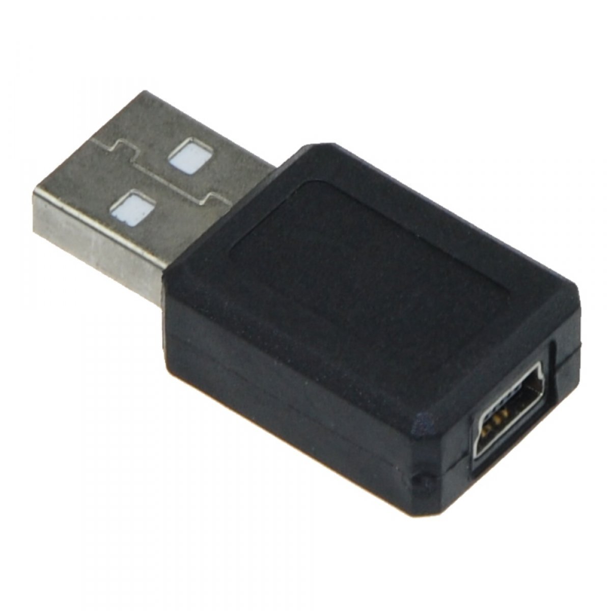 5-Pin Mini USB Female to USB A Male Adapter Converter Cable - Black | High-Speed Data Transfer for Cameras, MP3 Players & External Hard Drives | Durable & Compact Design