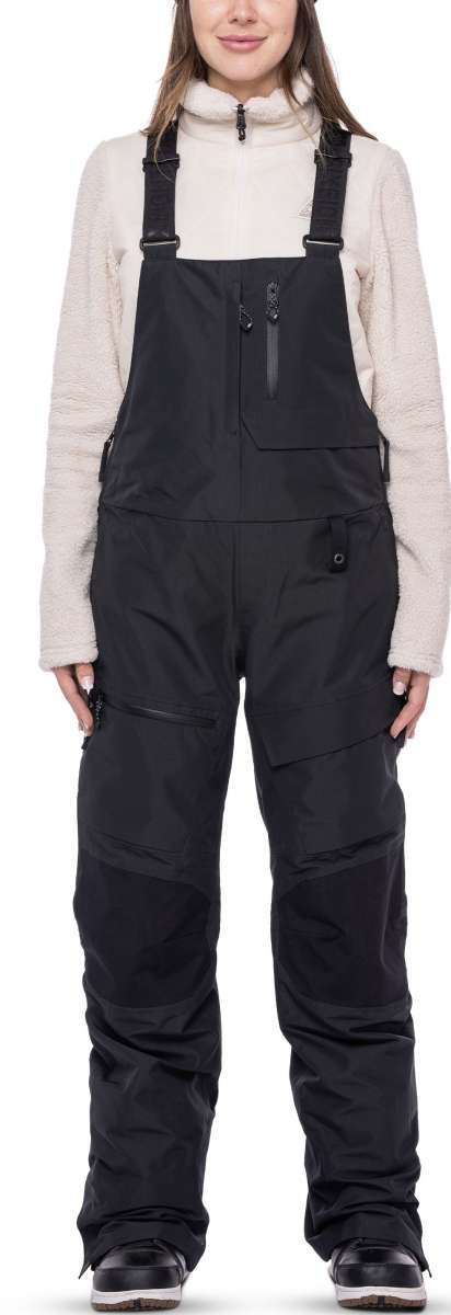 686 Women's Geode Thermagraph Bib Snow Pants 2023 - Waterproof Insulated Winter Ski Pants for Women - Perfect for Skiing, Snowboarding & Cold Weather Outdoor Activities