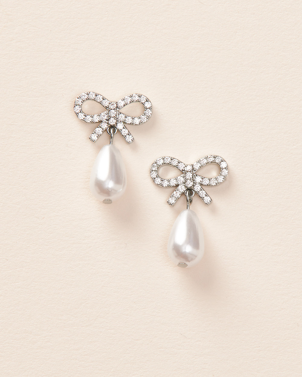 Elegant Pearl Bow Earrings for Women - Dainty & Stylish Jewelry Gift for Brides, Prom, Party & Everyday Wear