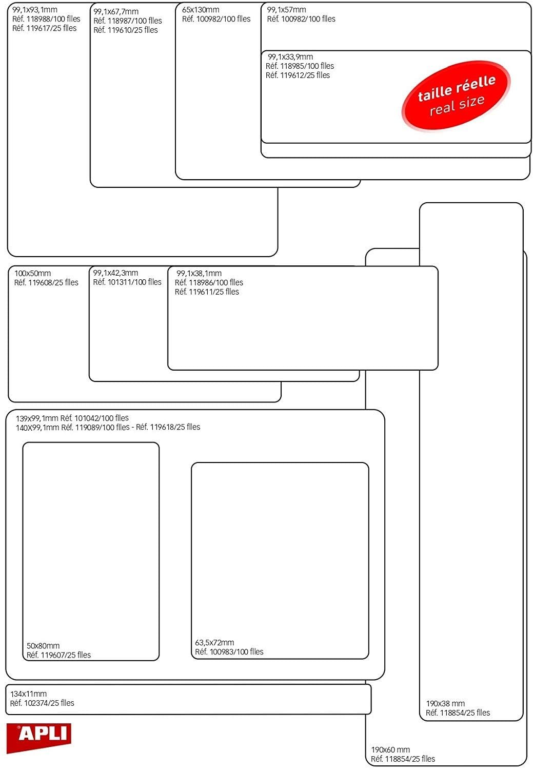 Inkjet Laser Printer Labels 105x148.5mm - 400 White Sheets for Office & Shipping