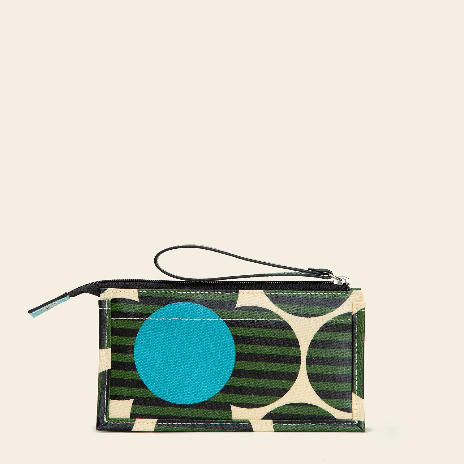Holden Wrist Wallet for Men & Women - Stylish Stripe Flower Calypso Design - Secure RFID Blocking Card Holder - Perfect for Travel, Gym & Everyday Use
