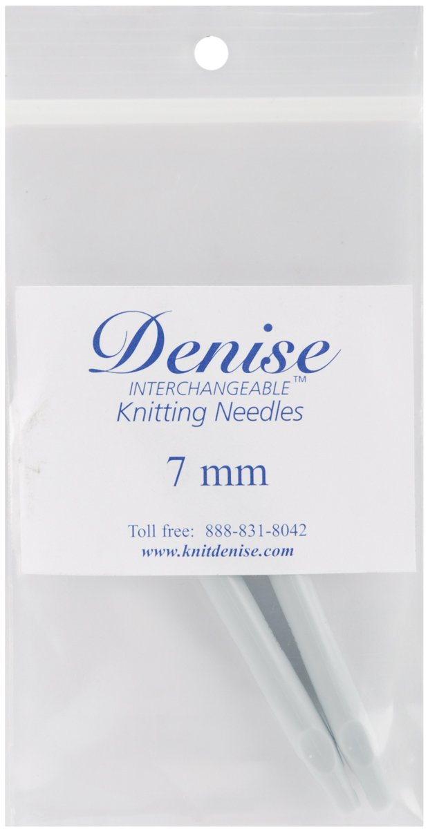 Denise Interchangeable Knitting Needles Set - 10.75/7mm US Size - Perfect for Crochet, Knitting Projects, Sweaters & Scarves - Smooth Bamboo Tips for Comfortable Crafting