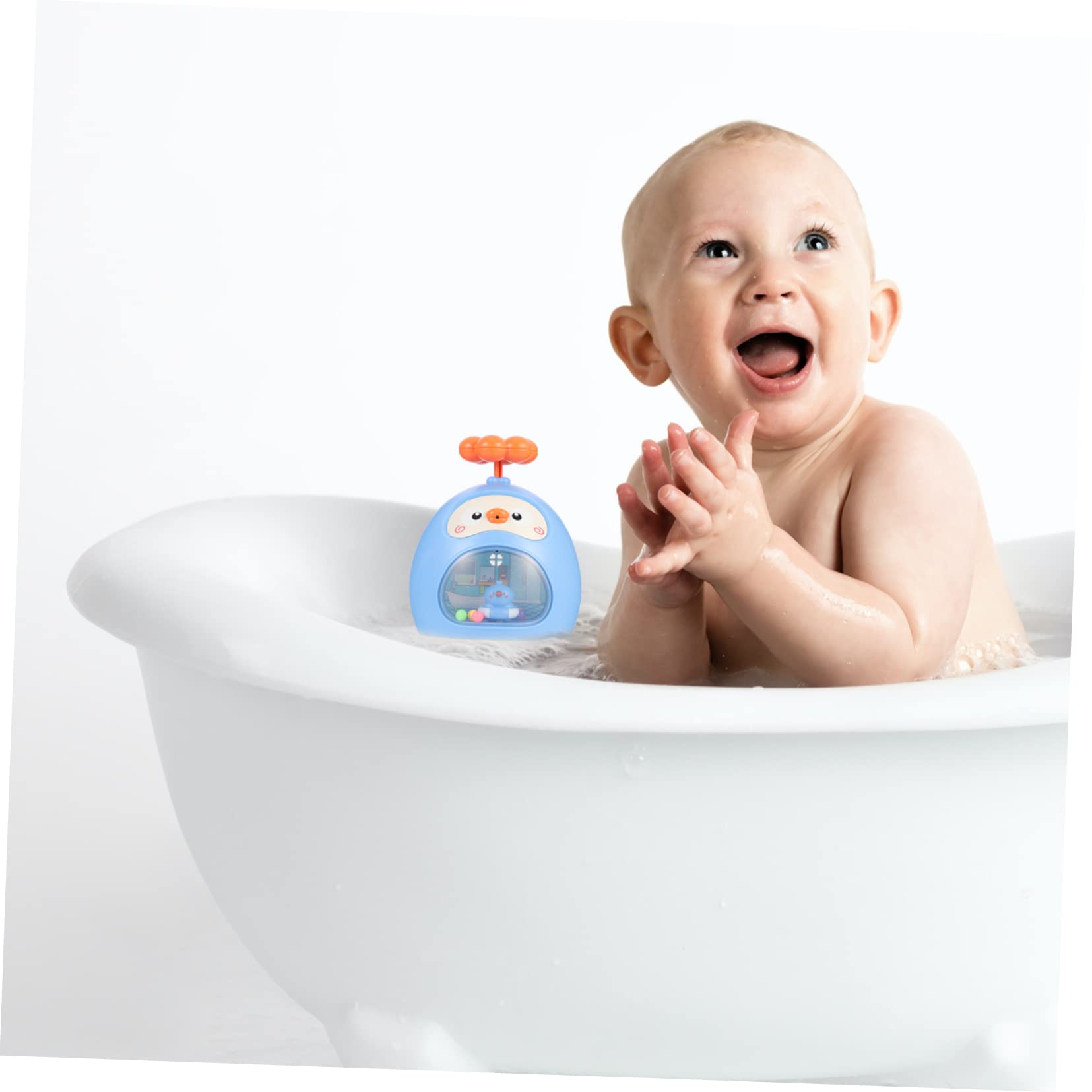 FAVOMOTO 2-Pack Sky Blue Tumbler Bath Toys for Kids - Fun Water Play for Pool, Beach & Bathtub | Durable & Safe Splash Spray Toys for Toddlers & Infants