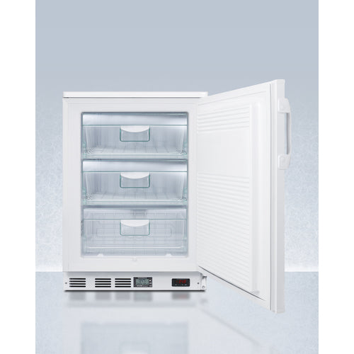 Accucold 24-Inch Wide Built-In All Freezer VLT650 - Energy Efficient Upright Freezer for Home, Kitchen, or Commercial Use - Perfect for Storing Frozen Foods, Ice Cream, and Bulk Items