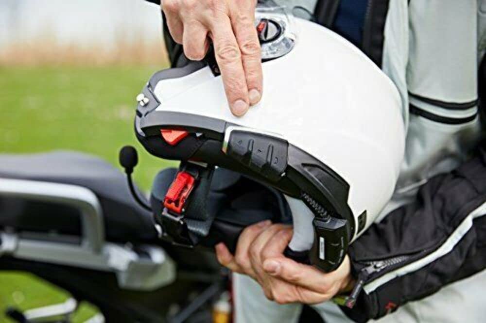 Cardo PACKTALK Slim Motorcycle Bluetooth Communication System Headset - Dual Pack (2 Units) - Black | Wireless Intercom for Riders, GPS Navigation & Music Streaming | Perfect for Group Rides & Long-Distance Touring