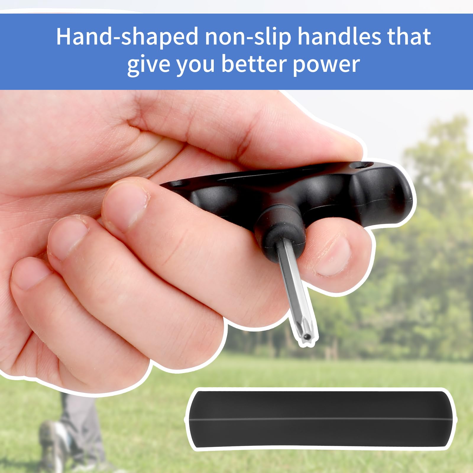 Premium Stainless Steel Golf Club Torque Wrench Tool - T20 Black Golf Head Adjustment Wrench with Ergonomic Plastic Handle | Perfect for Golf Club Repair, Driver Adjustment & Club Maintenance