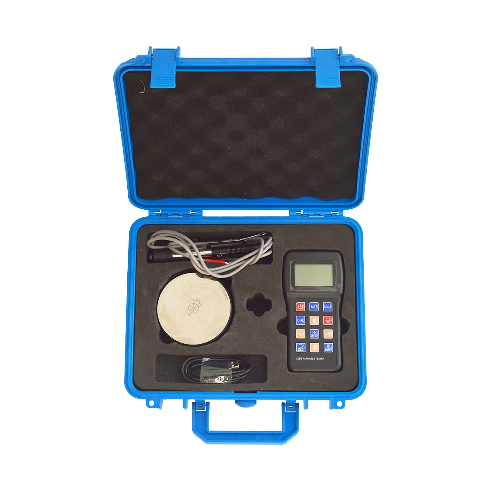 TECHTONGDA Digital Leeb Hardness Tester with LCD Display - Portable Metal Hardness Gauge for Steel, Aluminum & Alloys | On-Site Metal Testing for Construction, Manufacturing & Quality Control