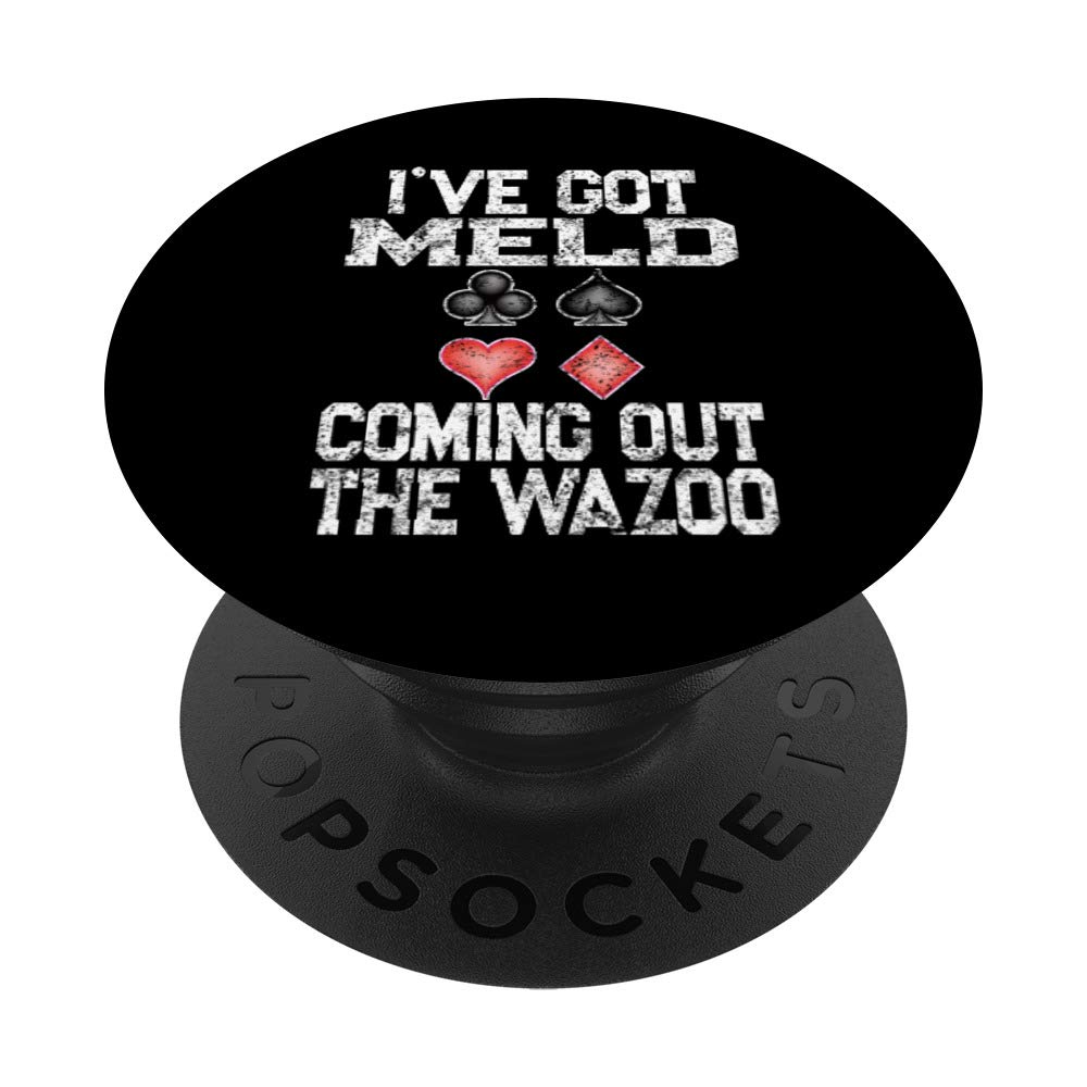 Vintage Pinochle Playing Cards - PopSockets Phone Grip & Stand with Meld Quote - Perfect for Card Games, Phone Accessories, and Tablet Use