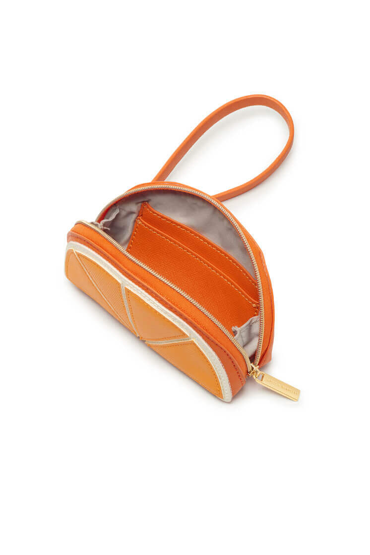 Orange Slice Applique Crossbody Bag - Cute Fruit Design Handbag for Women - Perfect for Casual Outings, Beach Trips, and Summer Fashion