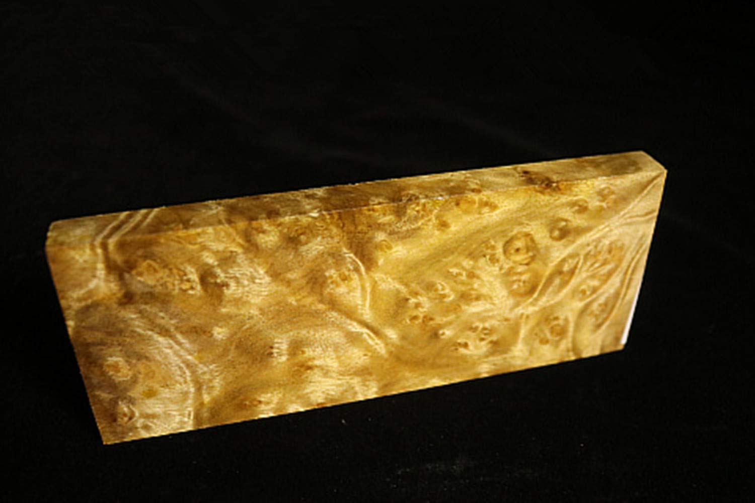 Premium Burma Golden Camphor Wood Knife Handle Scales - 12x4x3cm DIY Custom Sword & Knife Grips Material for Blank Blades - Unique Natural Wood Texture - Perfect for Knife Making, Woodworking Projects & Handcrafted Gifts