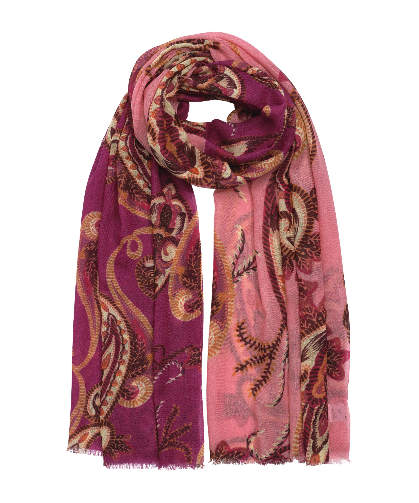 Elegant Paisley Split Wrap Scarf - Stylish Boho Fashion Accessory for Women | Perfect for Casual Outfits, Parties & Travel