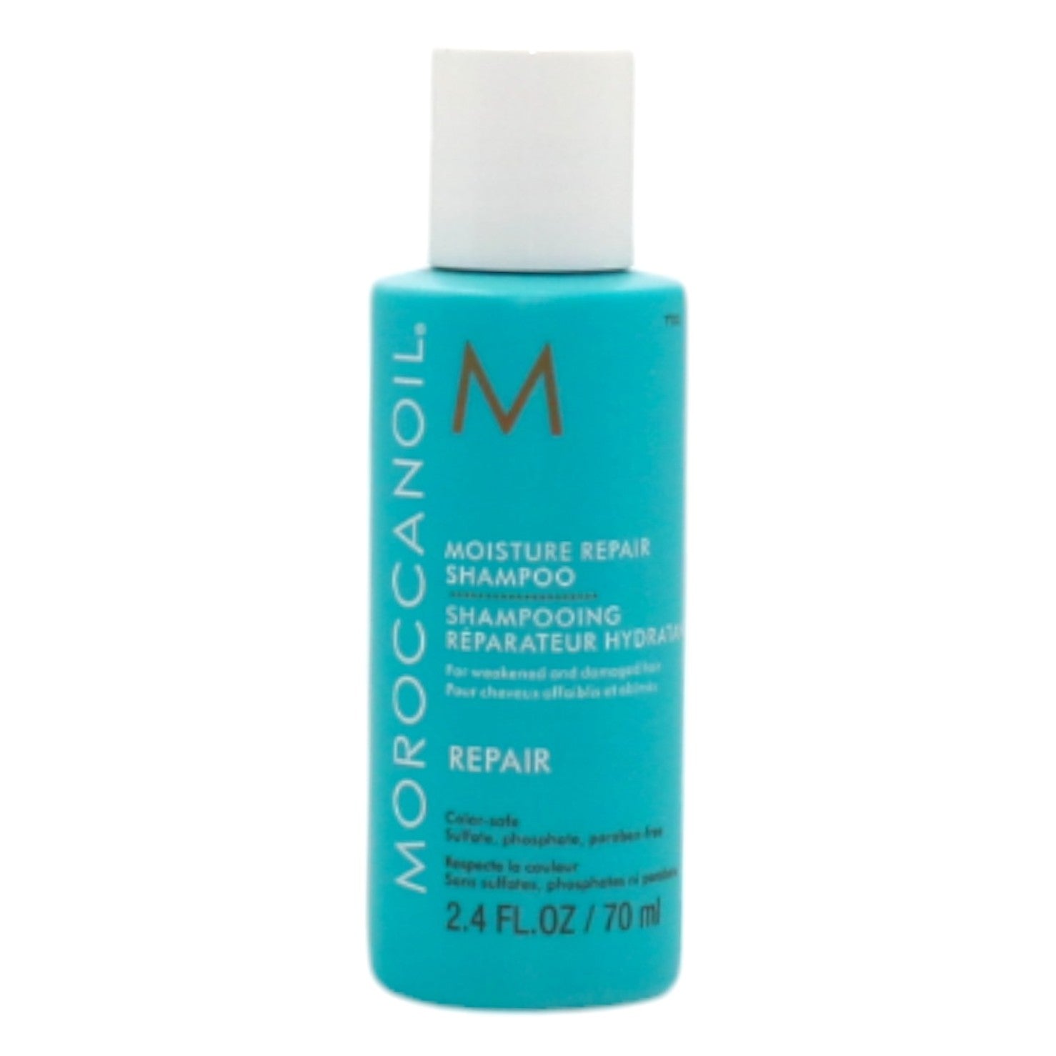 Moroccanoil Moisture Repair Shampoo for Dry & Damaged Hair - 2.4 oz Travel Size | Hydrating & Nourishing Formula with Argan Oil | Perfect for Salon-Quality Hair Care at Home, Gym, or Travel