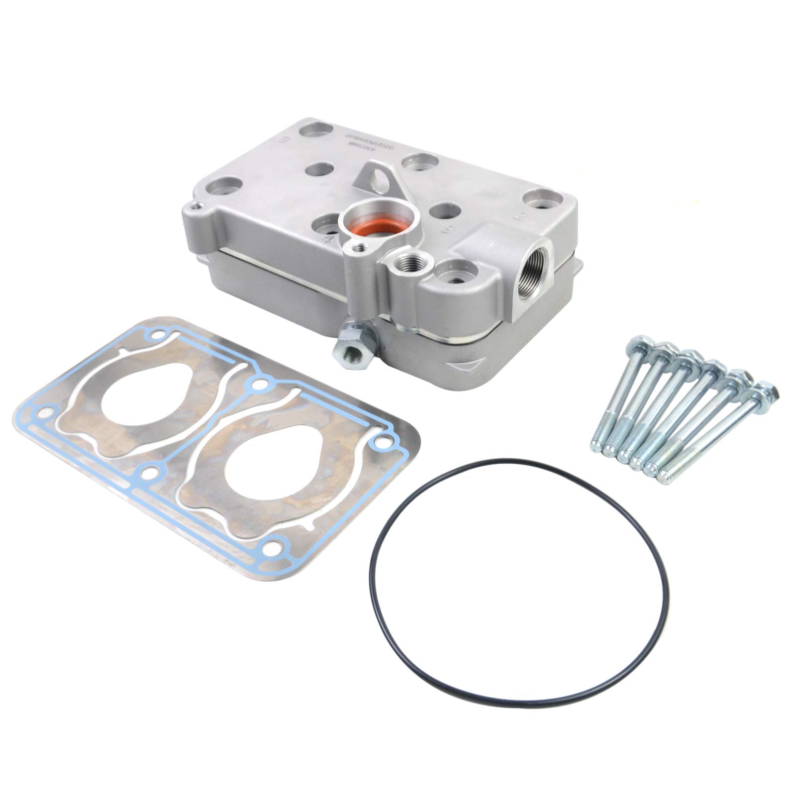 Volvo Air Compressor Cylinder Head Replacement Part #4127049322 - Compatible with Models 20569224, 20569226, 20701803, 24425003 - Perfect for Heavy-Duty Truck & Industrial Air Systems