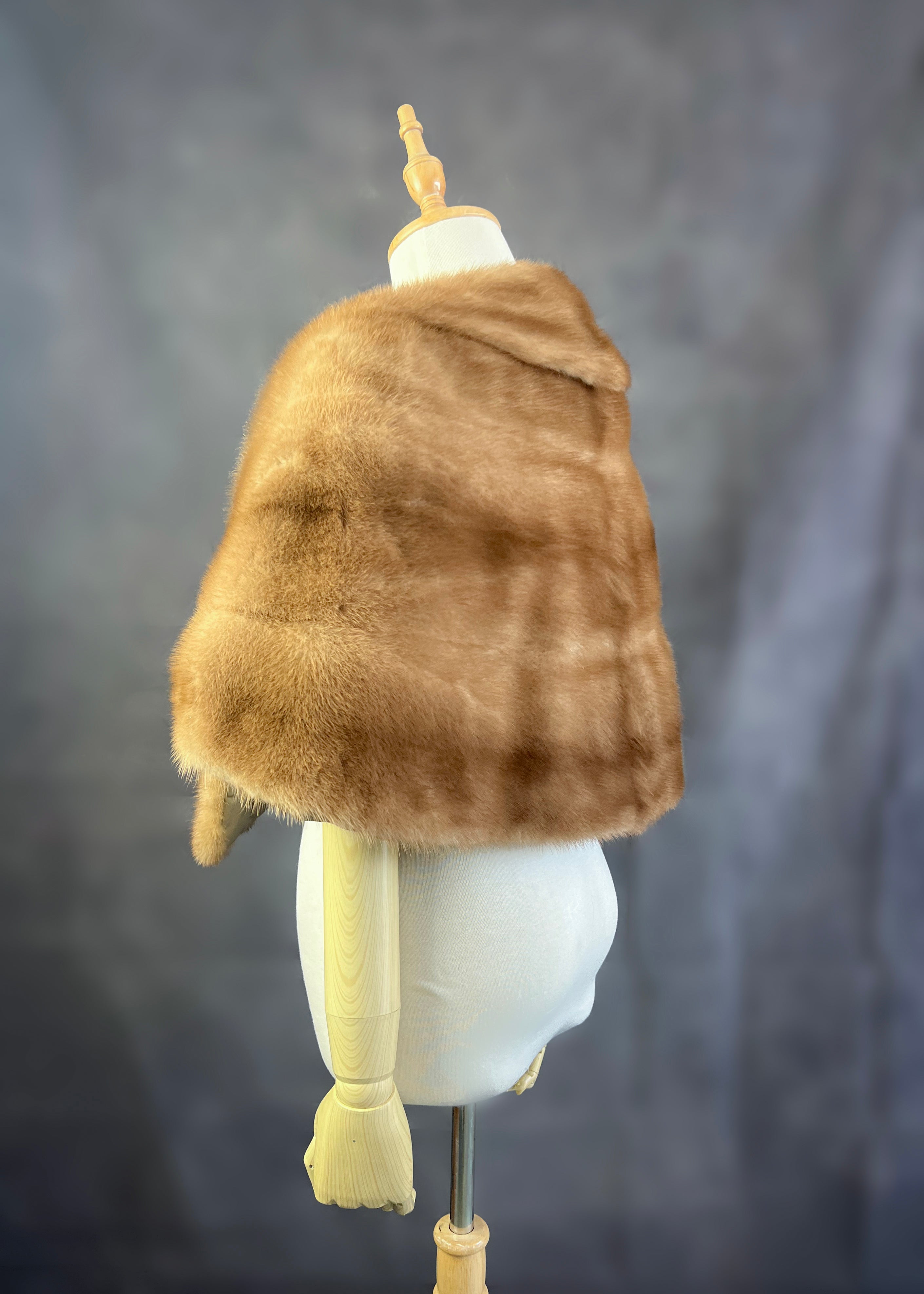 Luxury Real Mink Fur Stole Shawl - Soft & Warm Winter Wrap for Women (Mink01) | Perfect for Evening Parties, Weddings & Cold Weather Fashion