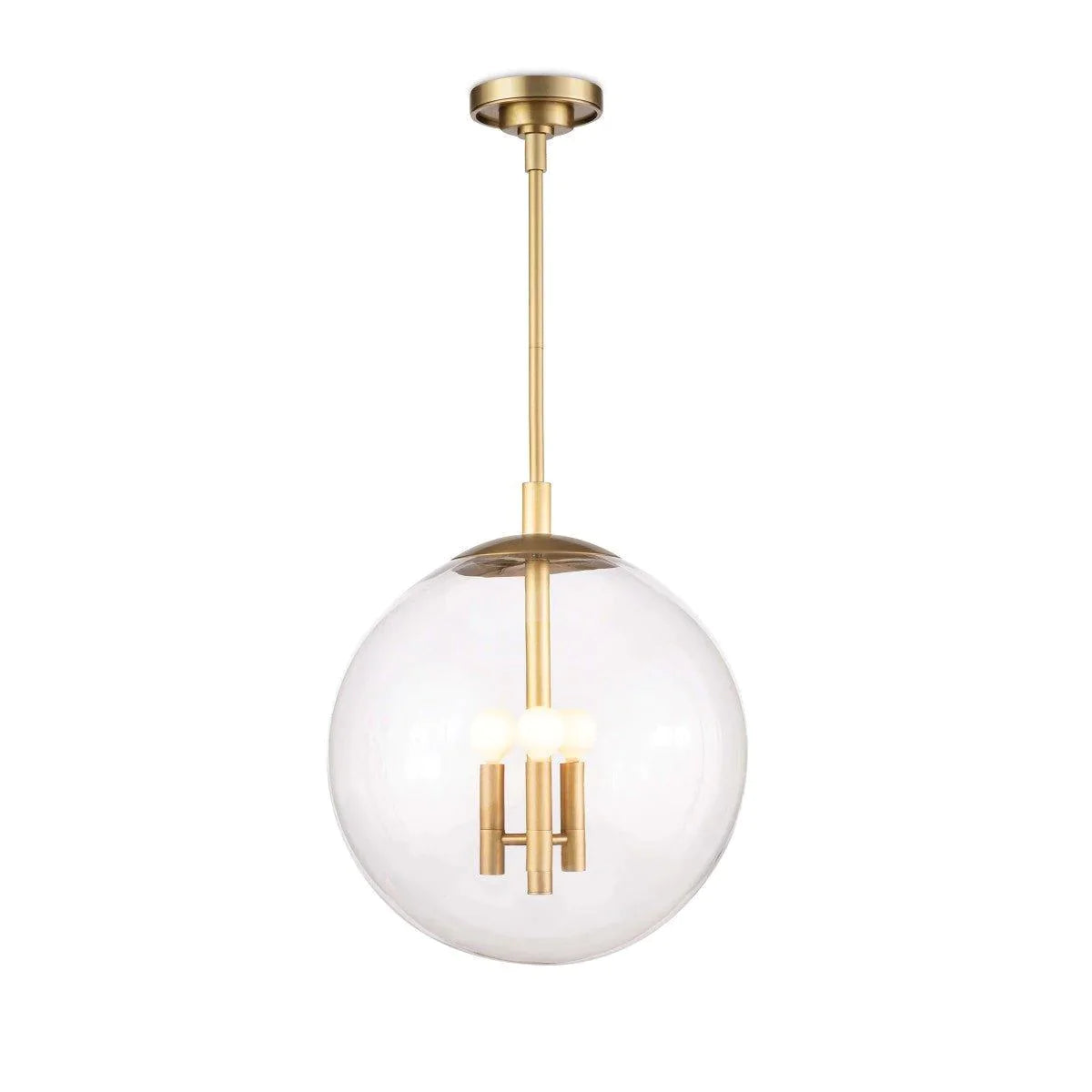 Vintage Small Cafe Pendant Light in Natural Brass - Perfect for Coffee Shops, Restaurants & Home Decor