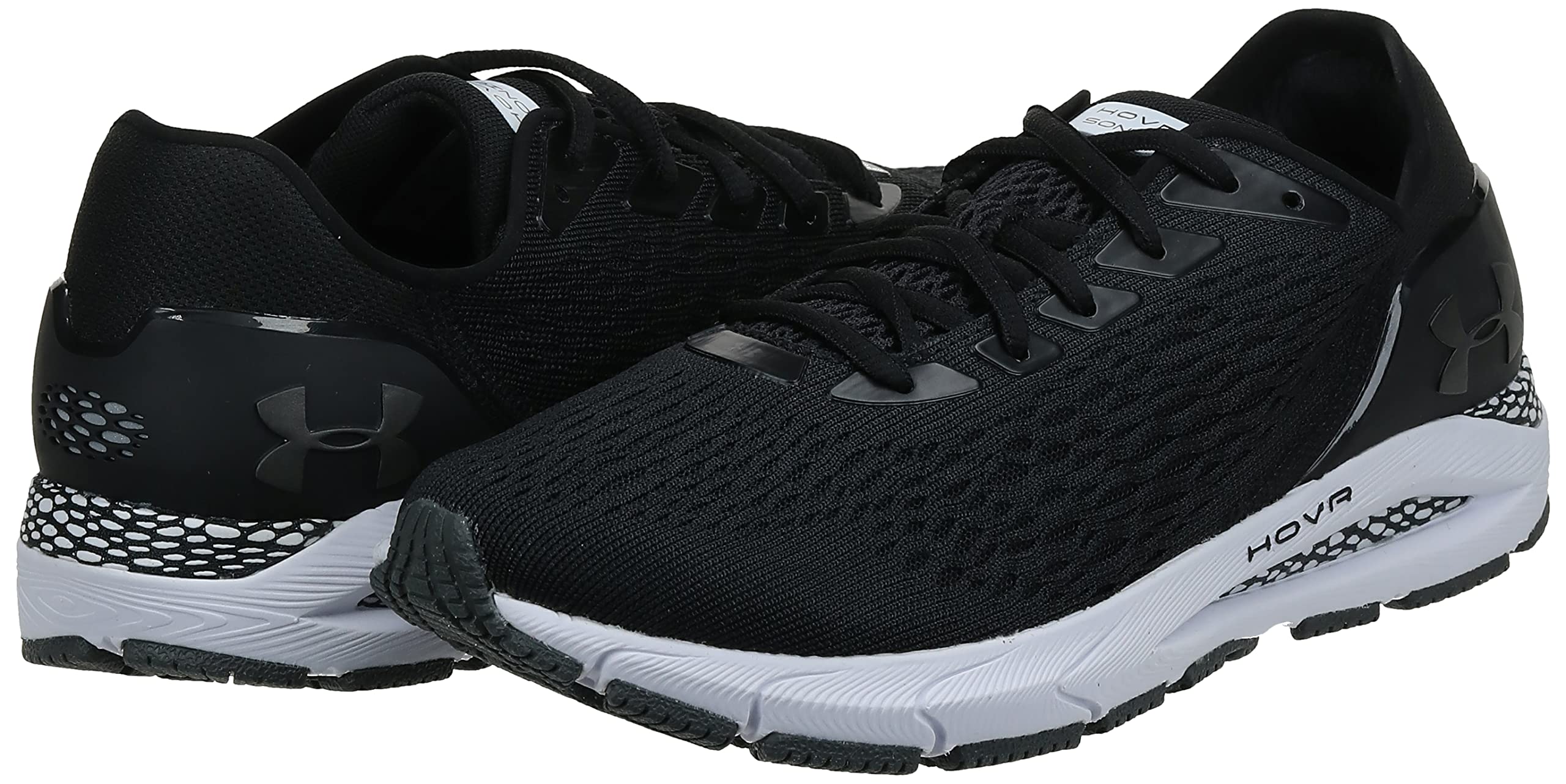 Under Armour HOVR Sonic 3 Men's Running Shoes - Lightweight Cushioned Sneakers for Training & Jogging (Size UK 12 US 13 EU 47.5, Black) - Perfect for Road Running, Gym Workouts & Daily Wear