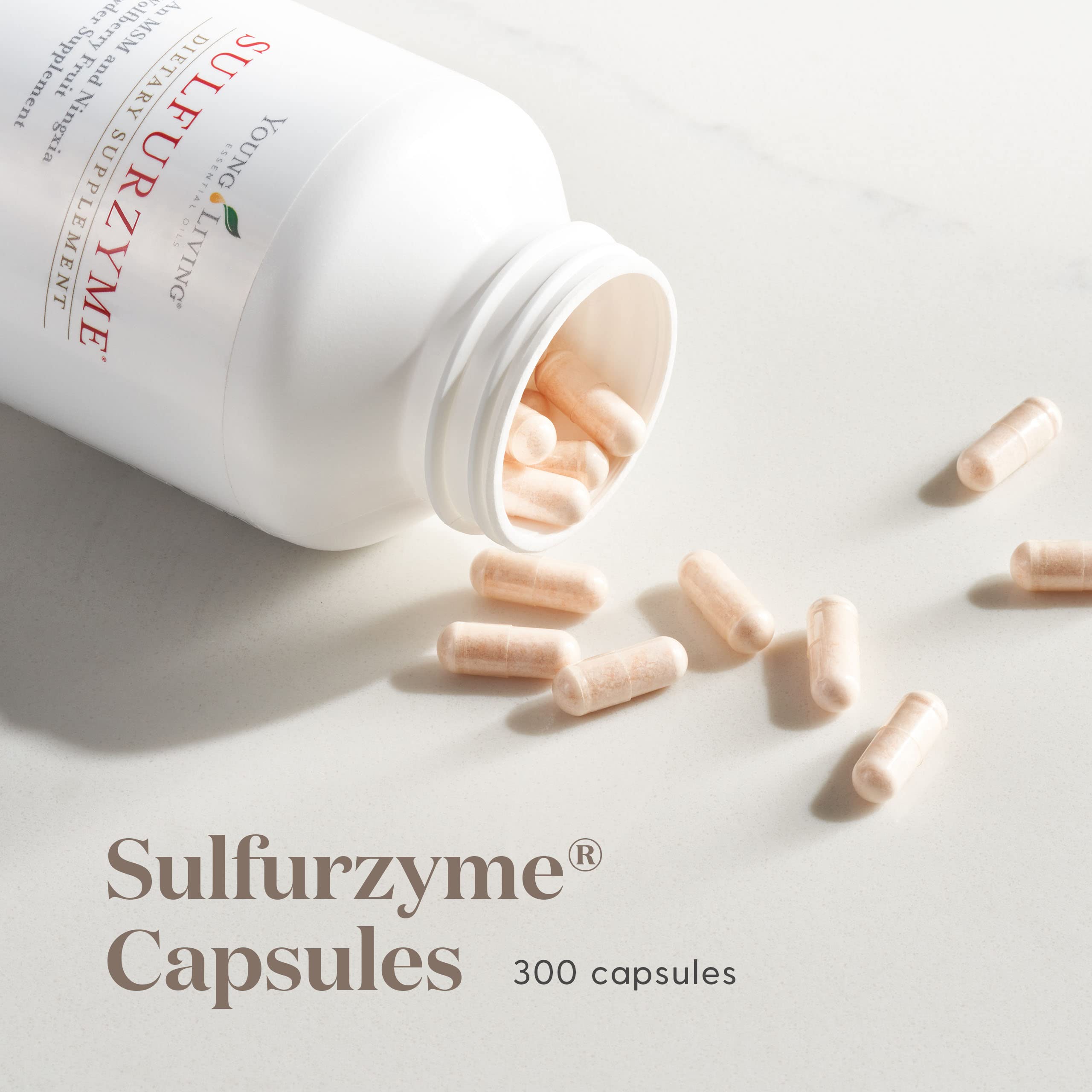 Young Living Sulfurzyme 300 Capsules - MSM & Wolfberry Powder Supplement for Joint Health, Skin & Hair Care - Supports Overall Wellness - Ideal for Daily Health Routine & Active Lifestyle