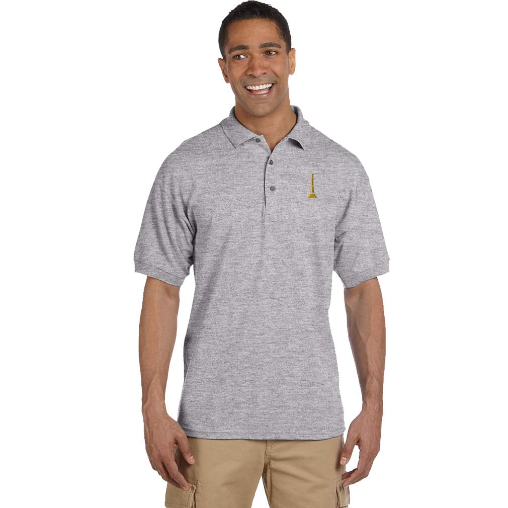 Custom Embroidered Firefighter Lieutenant Polo Shirts for Men - 100% Cotton Breathable Work Uniform & Casual Wear for First Responders, EMS, and Public Safety Professionals